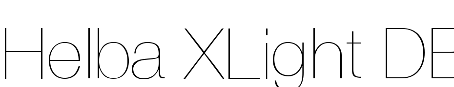 Helba XLight DB Normal Font Download Free
